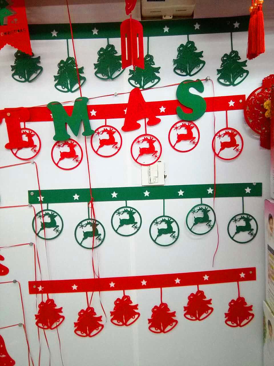 New Christmas Pull Flags Merry Christmas Letters Flags Santa Decorative Wall Banner Christmas Tree Hanging Ornaments Party Supplies Sk053 Decorating The