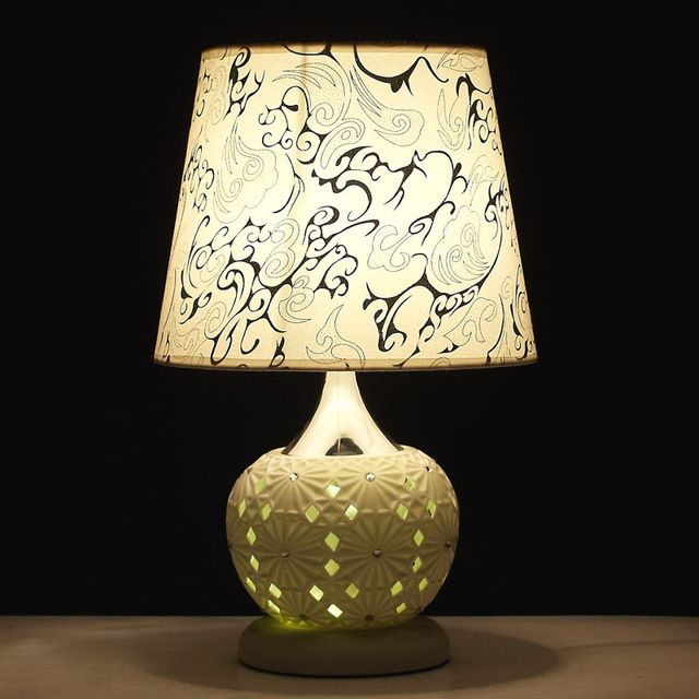 Free Modern Home Design Led Table Lamp Dual Hollow Decorative Lights Bedroom Bedside