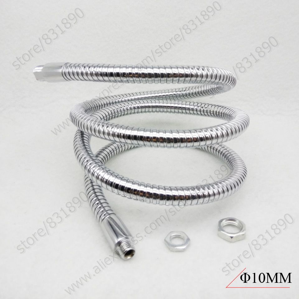 1pc Dia10mm Led Table Lamp Flexible Holder L 50 60cm Metal Plumb Pipe Hose Gooseneck For Desk Lights Tracking Light Diy