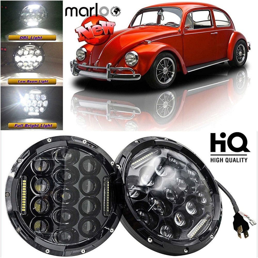 7 inch CREE LED Headlights Upgrade Hi/Low Beam round Kit for VW Beetle