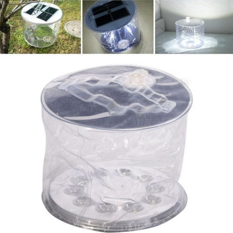 Solar Lantern Inflatable Solar Powerd Original Portable Waterproof Light Event Party Supplies For Outdoor Camping Lamp