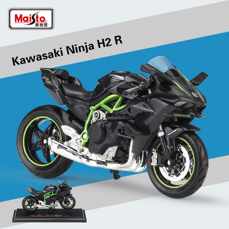 2019 New Maisto 118 Kawasaki Ninja H2 R Black Diecast Alloy