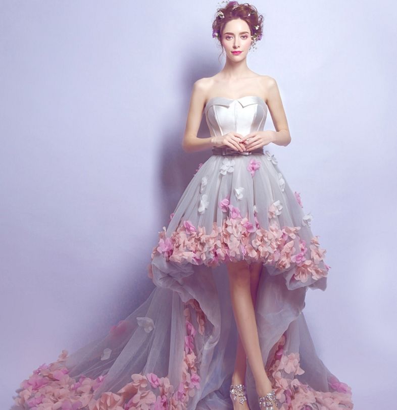 short frock with long tail
