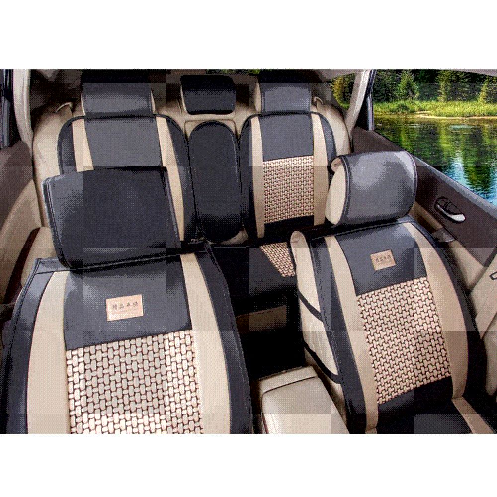 5 Seat Pu Leather Car Covers Universal Size M L For Jeep Ford Focus Subaru Nissan Volkswagen Chevrolet Mazda Infiniti Bmw