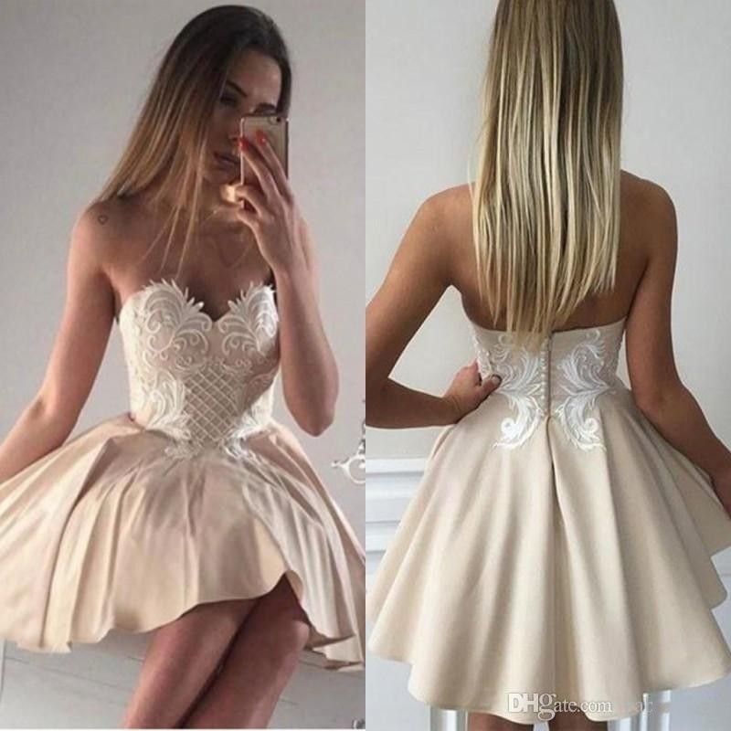 creme prom dress