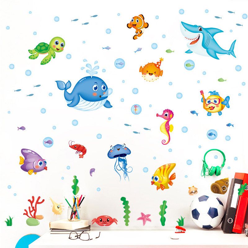 cartoon children's bedroom decoration removable wall sticker