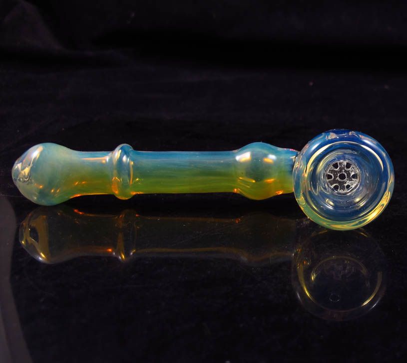 2019 5 Inch Built In Glass Screen Hammer Hand Smoke Pipe Bubbler Bong