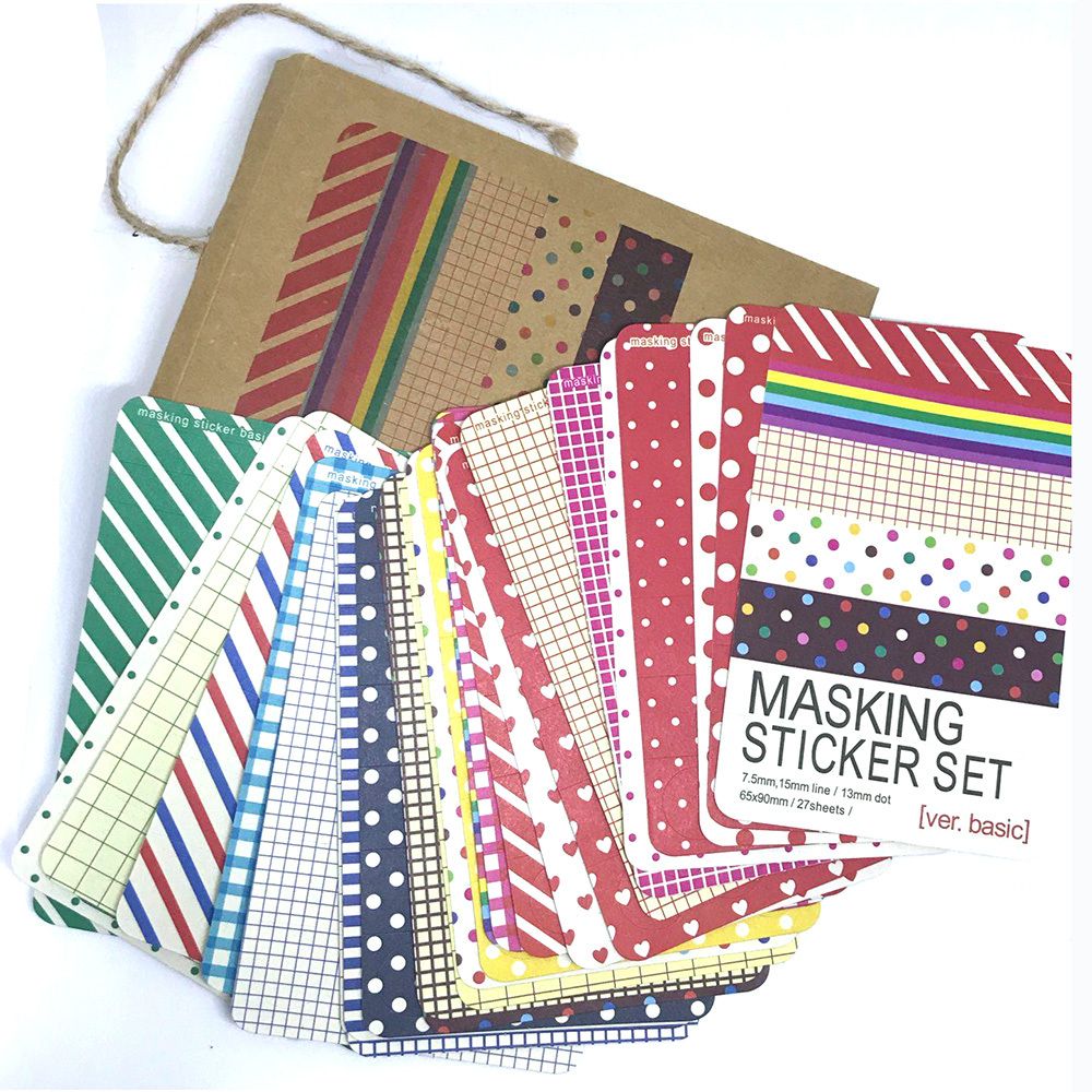 scrapbooking masking tape craft stickers pack decorative labelling labelling art