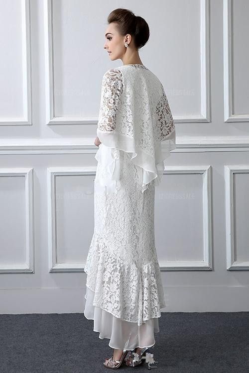 mother of bride in white