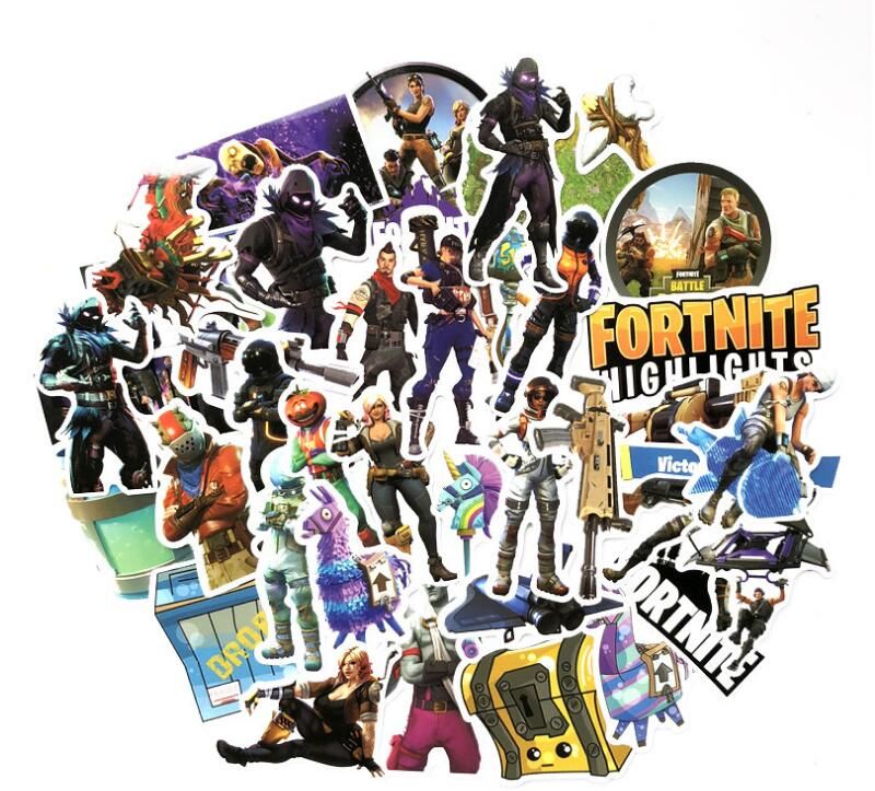 grosshandel 40 teile satz fortnite spiele aufkleber pvc abziehbilder wasserdichte aufkleber fur laptop gepack roller laptop auto aufkleber gga741 von - fortnite spiele