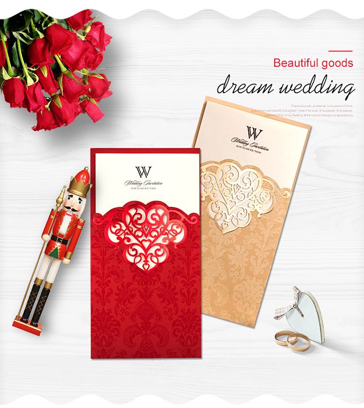 wedding invitations cards red gold personalized wedding invitation wedding cards printable