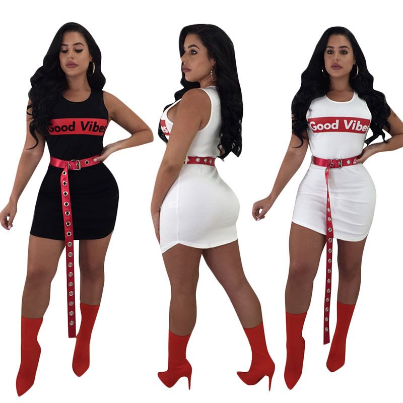 Women O Neck Solid Slim Fit Bodycon Tank Dress One Piece Dress Fashion