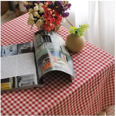 the red checkered tablecloth exotic british cotton cafe simple home