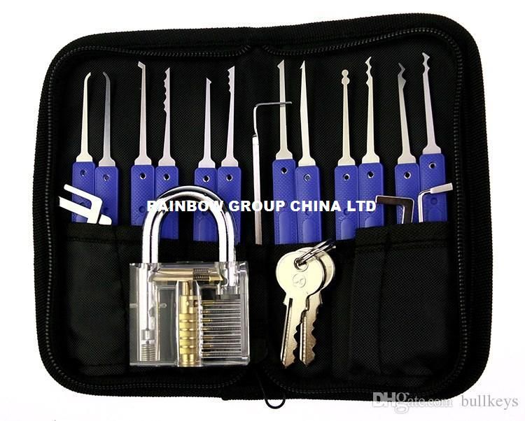 kit crochetage Lock pick locksmith tool door keys foldable lockpicking unlock