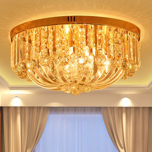 Crystal Ceiling Chandelier Luxury Royal European Round Classic Led Crystal Ceiling Chandelier Luxury Royal European Round Classic Led Lights For Hotel Villa Living Room Bedroom Chandeliers