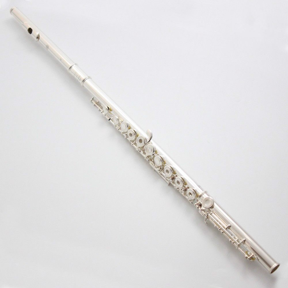 2021 FL 584 Professional Concert Flute 17 Holes C Tone Open Silver