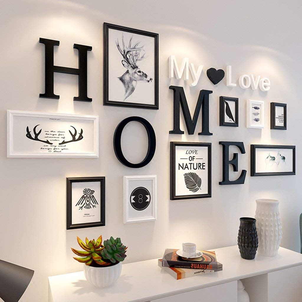 2019 Mixed Colors Photo Frame Wall Gallery Kit Includes Frames 9 Piece Mixed Colors Photo Frame Wall Gallery Jpg