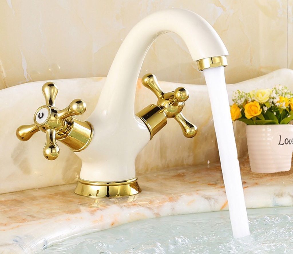 Wasserhahn Waschtischmischer Messing Rose Gold Waschbecken Wasserhahn 2