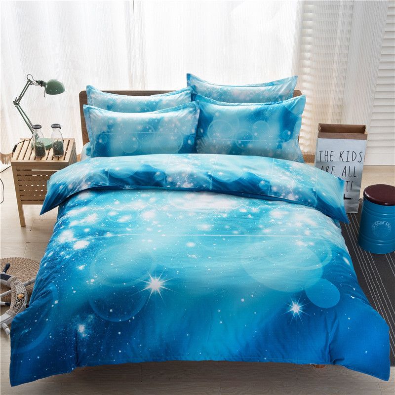 Star Clouds 3d Bedding Set Duvet Doona Cover Bed Sheet Pillow Cases Star Clouds 3d Bedding Set Duvet Doona Cover Bed Sheet Pillow Cases 3 Bedclothes Queen Twin Xl Comforter Sets Black And White From