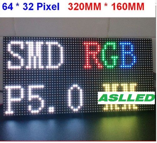 P5 LED Module LED Display Screen 320*160mm 64*32pixels 3in1 1/16 Scan ...