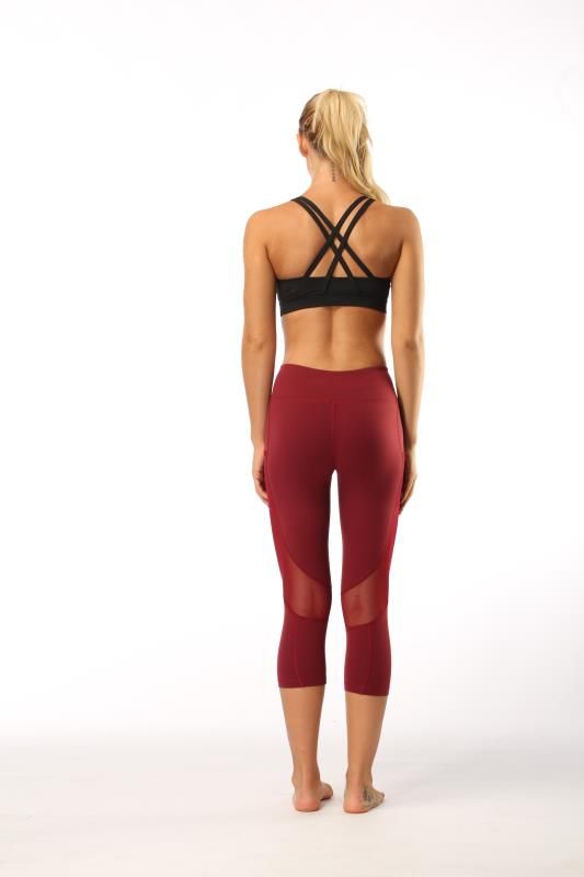 yoga pants red