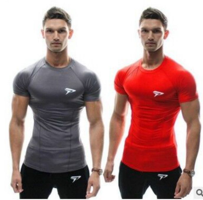 STORTO Mens Stripe Quick Dry T-Shirt Sports Fit Short Sleeved Tee Shirts Gym Casual Tops 