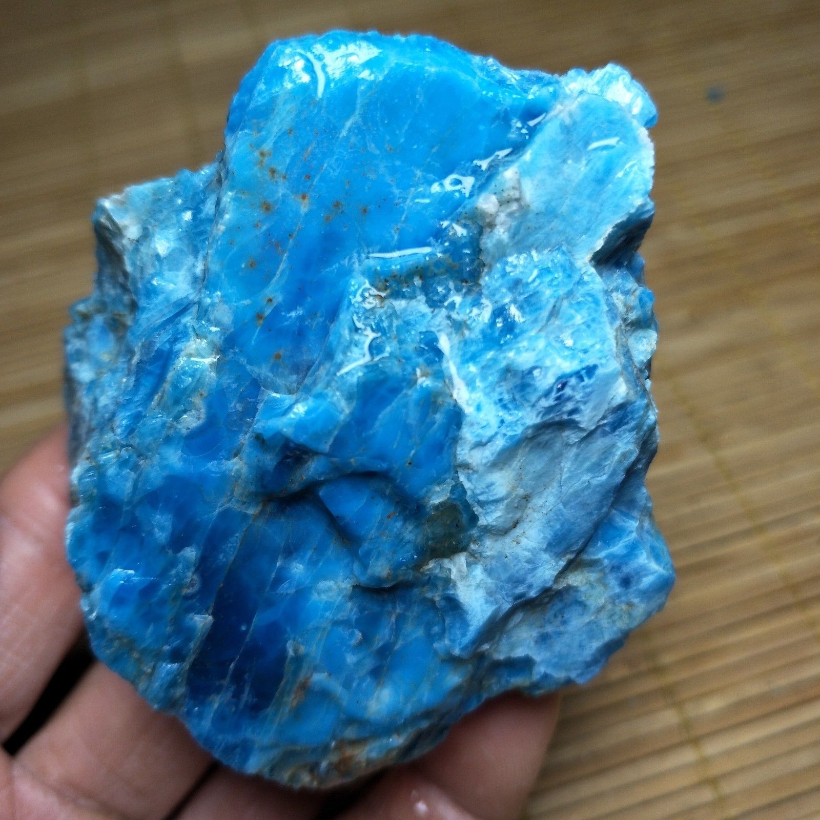 100 150g Raw Natural Blue Green Quartz Apatite Crystal Rough Stone