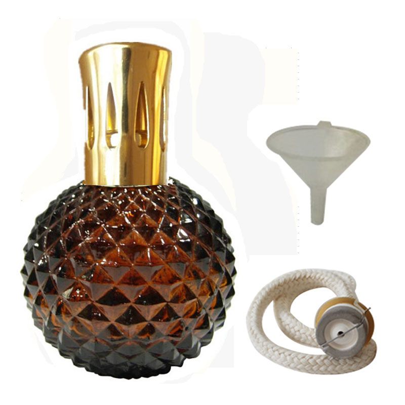 Flameless Essential Oil Diffuser Fragrance Lamp Glass Bottle With Flameless Essential Oil Diffuser Fragrance Lamp Glass Bottle With Catalytic Incense Burning Wick For Aromatherapy