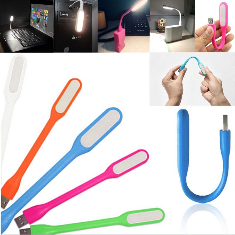 compre bombillas led tubos mini lampara usb lampara de libro lampara de camping usb led luz de noche para pc portatiles para notebook color de luz de