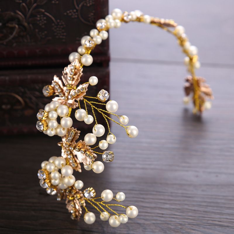 gold hair bands for wedding