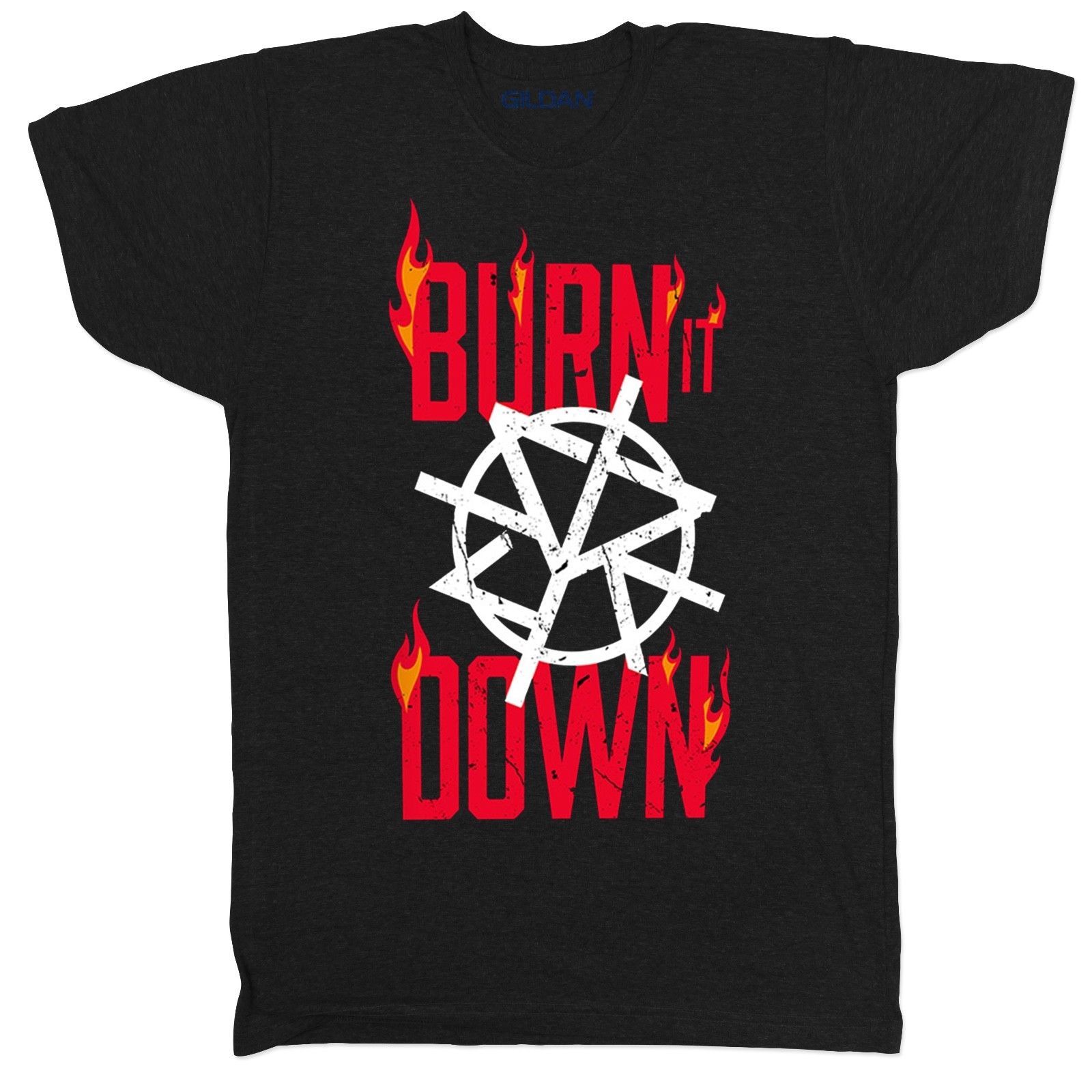 Seth Rollins Burn It Down Wrestling Wrestler Ufc Mma Japan Pro Njpw T Shirt -