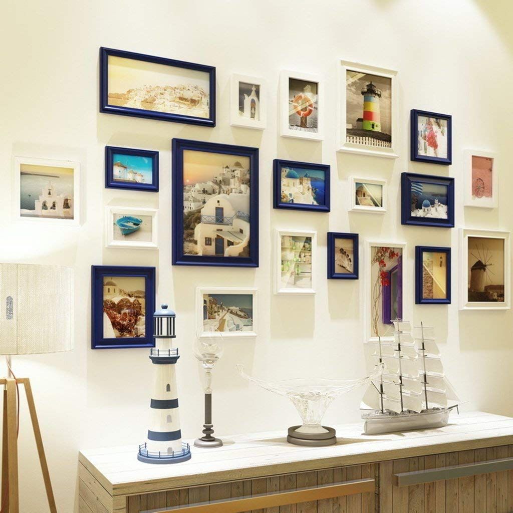 2019 Mixed Colors Photo Frame Wall Gallery Kit Includes Frames 2019 Mixed Colors Photo Frame Wall Gallery Kit Includes Frames Hanging Template Art Painting Core Color Blue White From Gcz1688 180 23 Dhgate