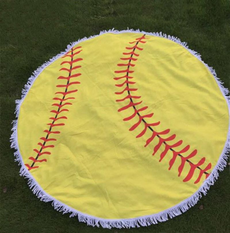 Round Beach Towel Baseball Softball Tapestry Beach Towel Round Enchanting Softball Throw Blanket Round Beach Towel Baseball Softball Tapestry Beach Towel Round Enchanting Softball Throw Blanket