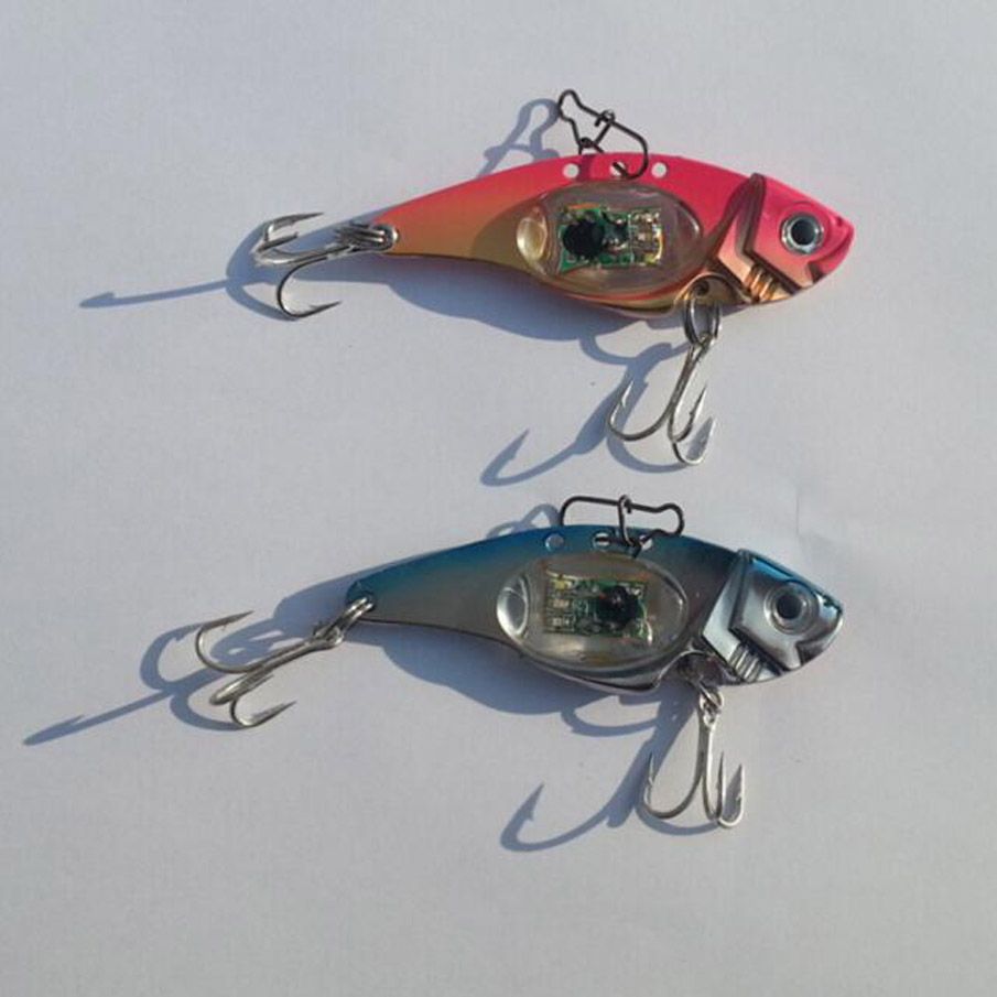 Wholesale BRAND LED Fishing Lures Flash LED Light Spoon Bass Muti