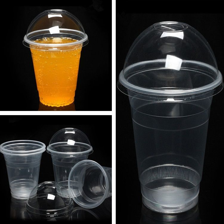 2019 New 360ml Cup With Cap Hard Plastic Disposable Cup Food & Fruits
