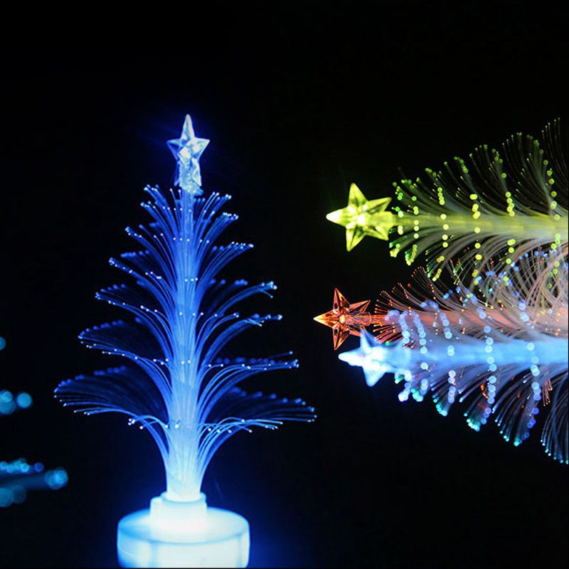 LED Fiber Optic Christmas Trees Colorful LED Fiber Night Light Three LED Fiber Optic Christmas Trees Colorful LED Fiber Night Light Three Dimensional Christmas Tree Can Be Pasted Small Gift L50 Christmas Decoration Sales ... - LED Fiber Optic Christmas Trees Colorful LED Fiber Night Light Three