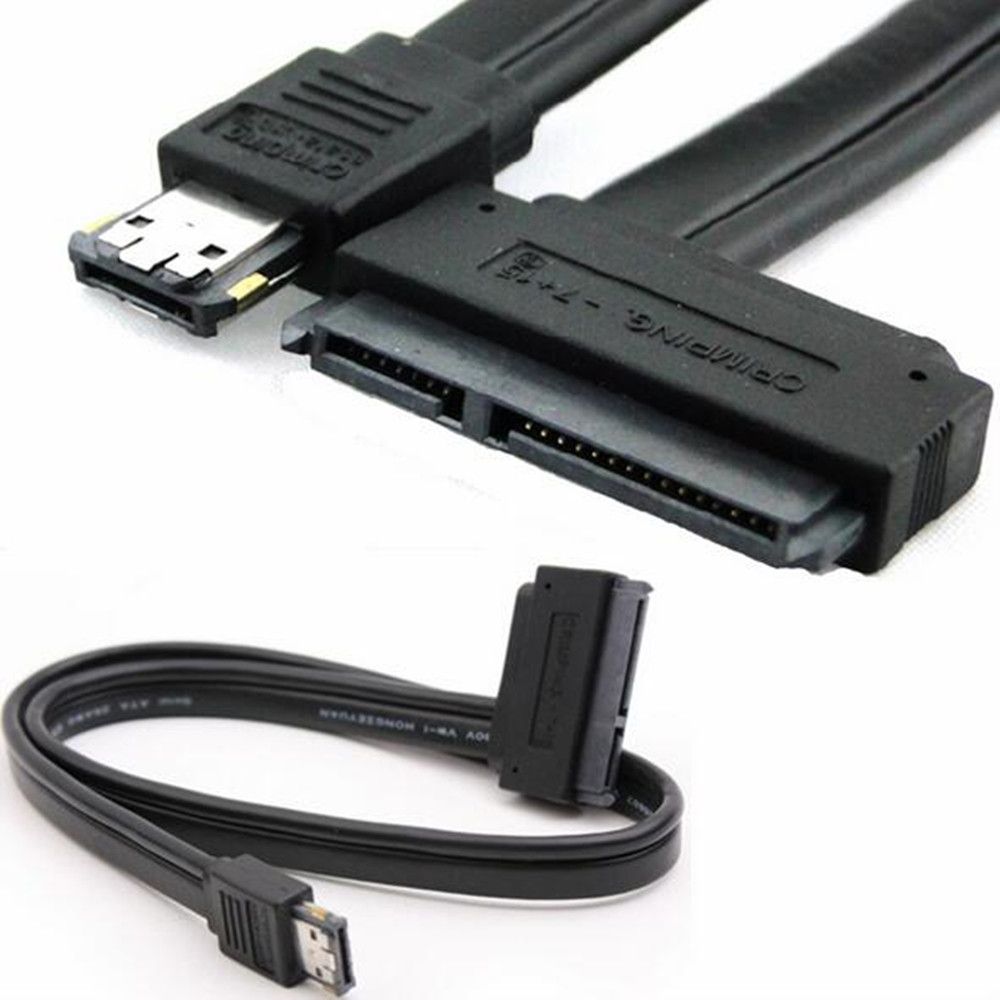 0.5m Dual Power ESATA USB 12V 5V Combo To 22Pin SATA USB Hard Disk Cable Adapter Cable Pc Cables And Connectors Computer Cables And Connectors Chart From ...