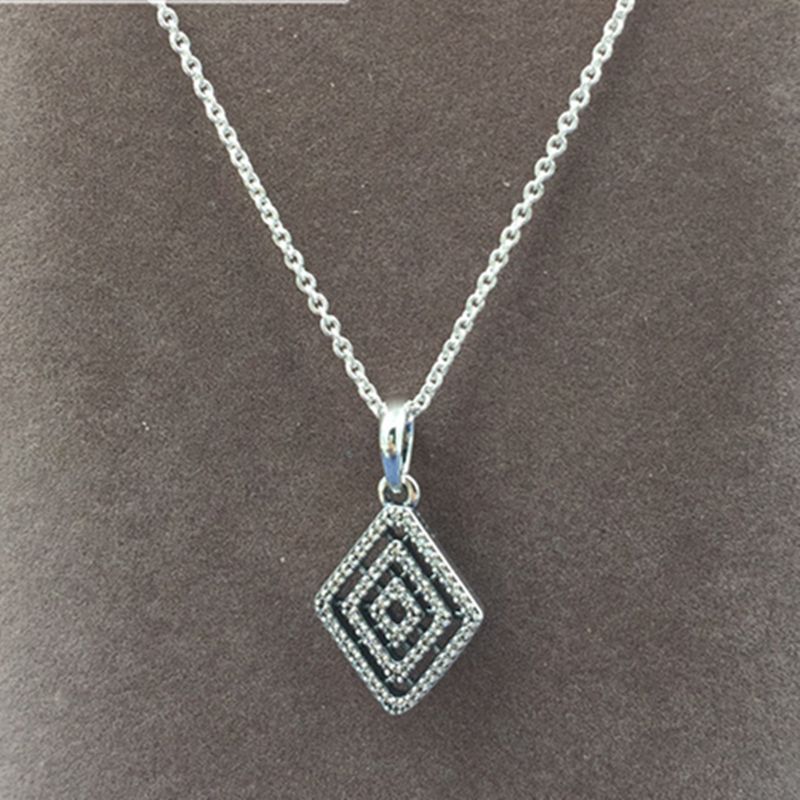 Whole Women Jewelry Necklaces 925 Sterling Silver Geometric Whole Women Jewelry Necklaces 925 Sterling Silver Geometric Lines Necklace Pendant Fit European Pandora Style Charms And Bead Snowflake