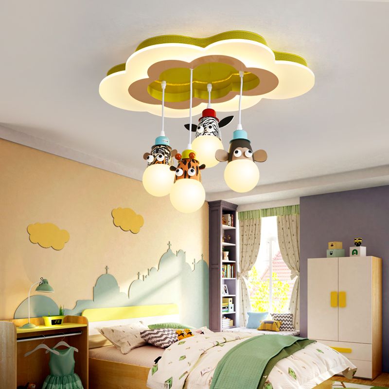Children S Room Cartoon Pendant Light Study Bedroom Hanging Lamp Creative Restaurant Lamps Kindergarten Library Led Chandeliers