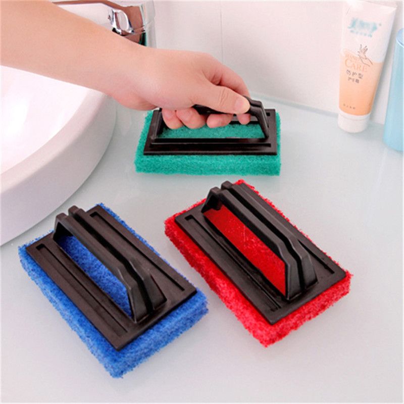 Bathtub Cleaning Brushes Handle Thickening Sponge Clean Kitchen Shower Room Originality Magic Brush Cheap Household Tools