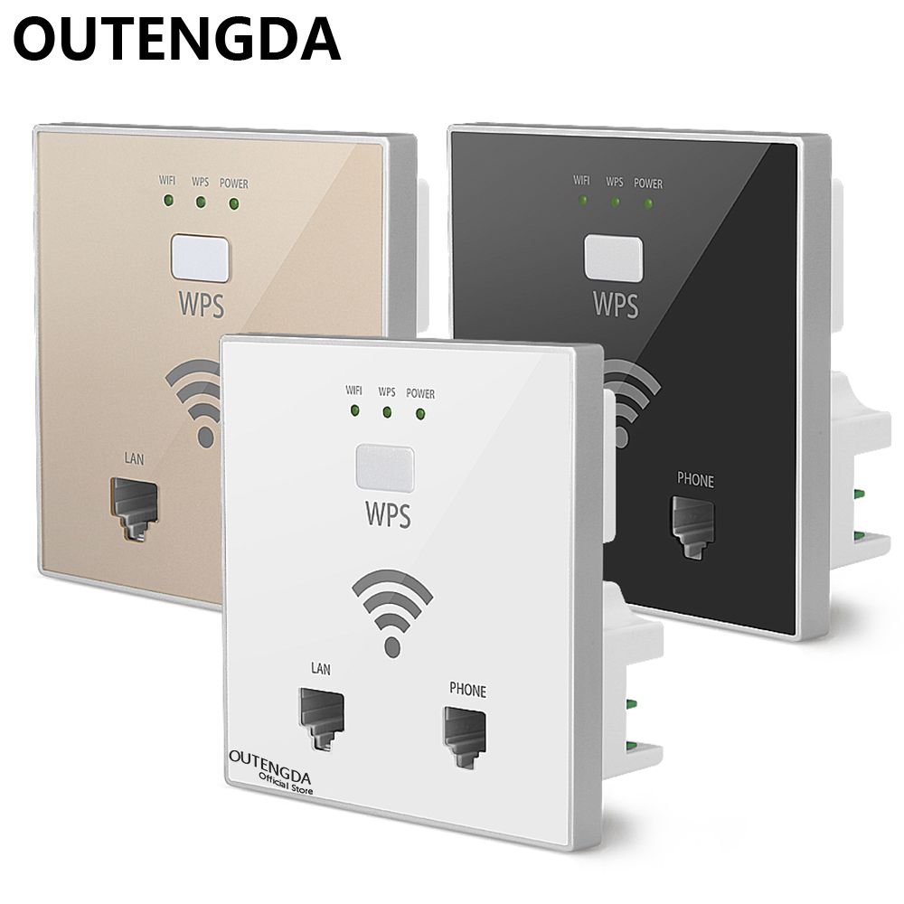 OUTENGDA 300Mbps In Wall WiFi Access Point Wireless Socket AP For Hotel