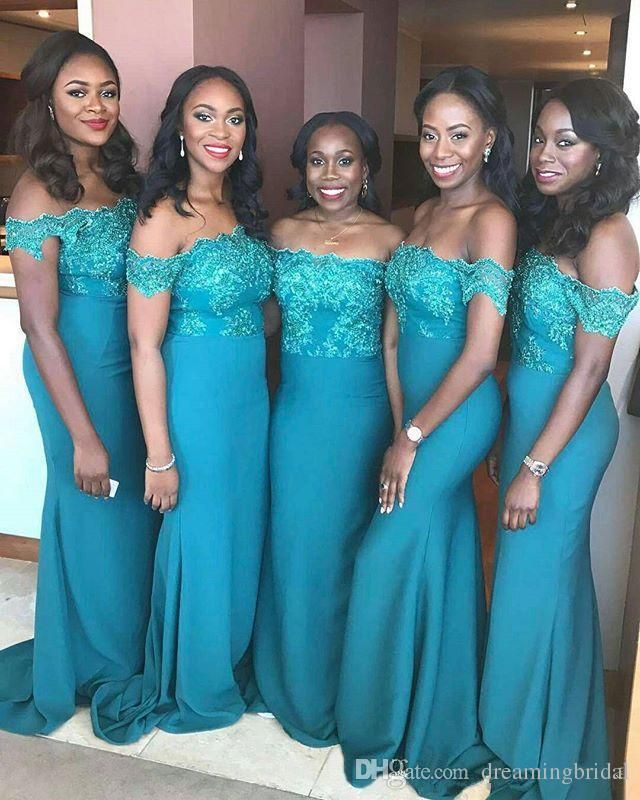 Turquoise Mermaid Bridesmaid Dresses