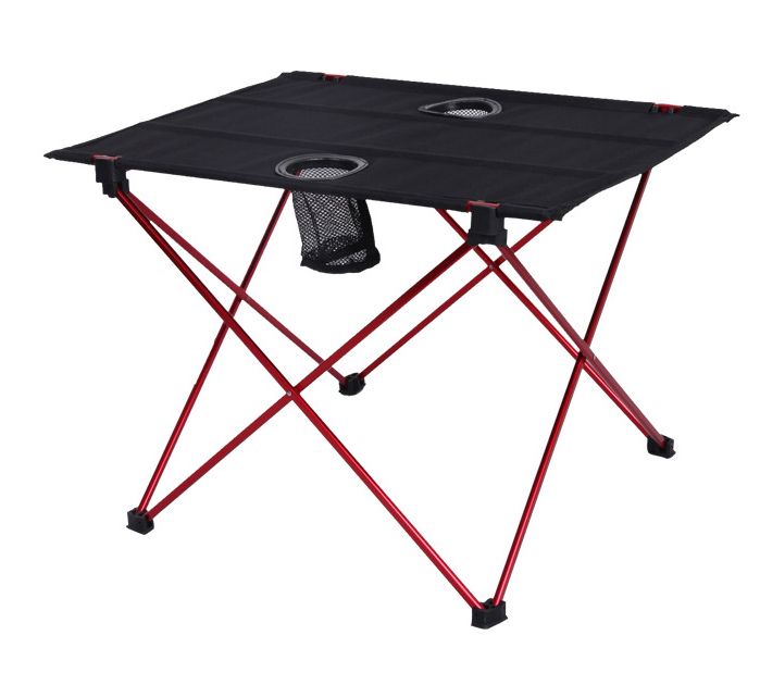 Outdoor Folding Table And Chair Aluminum Alloy Portable Light Outdoor Folding Table And Chair Aluminum Alloy Portable Light Double Oxford Camping Barbecue Picnic Furniture Sets Patio