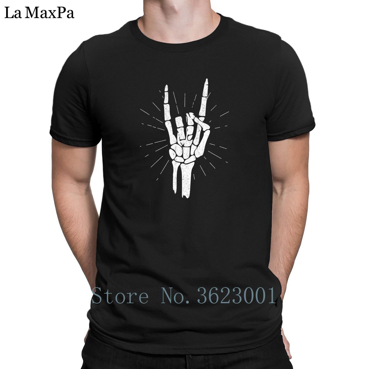 Coton Devil Cornes Tshirt Tee Livraison Homme Mens Nouvelle T Arrivée Formelle Shirt Gratuite Hommes Métal Grand Squelette Créer 0kZnXwNOP8