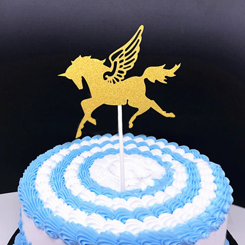 2019 Bag Unicorn Cake Toppers Party Cupcake Happy Birthday Party