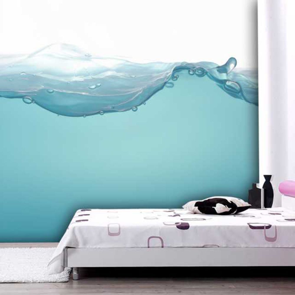 fluctuations in water livingroom background 3d wallpaper mural