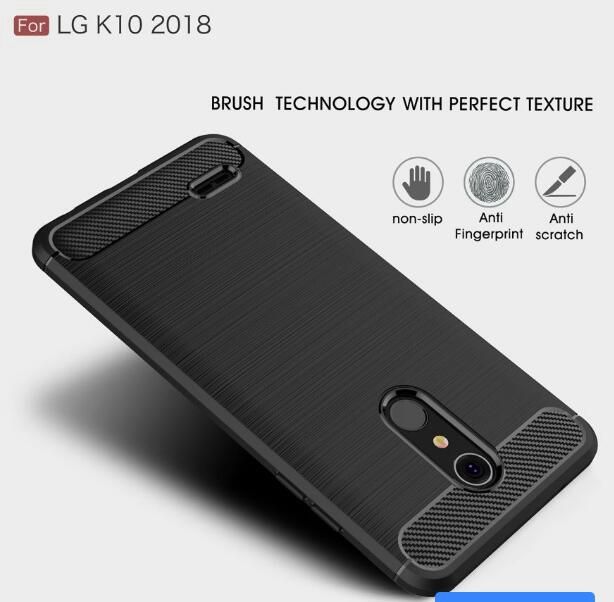 rush CarbonFiber Soft TPU Case For LG K10