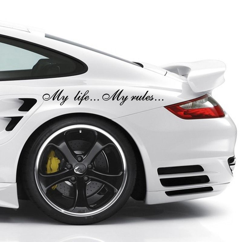 Best And Cheapest Car Stickers My Life...My Rules... Car Stickers And