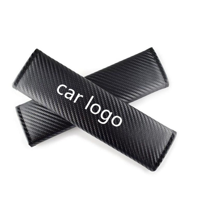 1 Pair Car Seat Belt Pads Harness Safety Shoulder Strap Back Pack Cushion Covers For Mini Coorper Kia Rio Hyundai Suzuki Trd