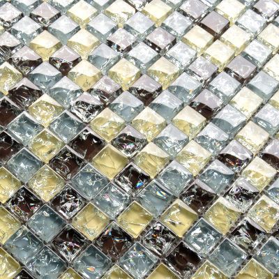 Light Grey Crystal Mosaic Ice Ed Glass Terranean Tile Light Grey Crystal Mosaic Ice Ed Glass Terranean Tile Background Wall Porch Toilet Building Material Jigsaw And Postbag Flooring